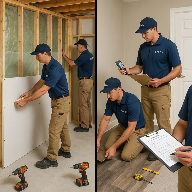 Repairs and Reconstruction process in Saint Dennis, KY